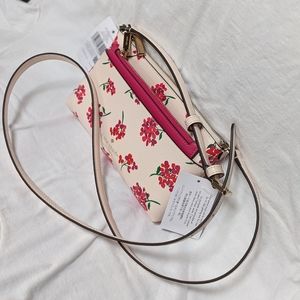 NWT Kate Spade Sadie Coastal Floral Printed Crossbody Set Bag Fresh Peach KB690